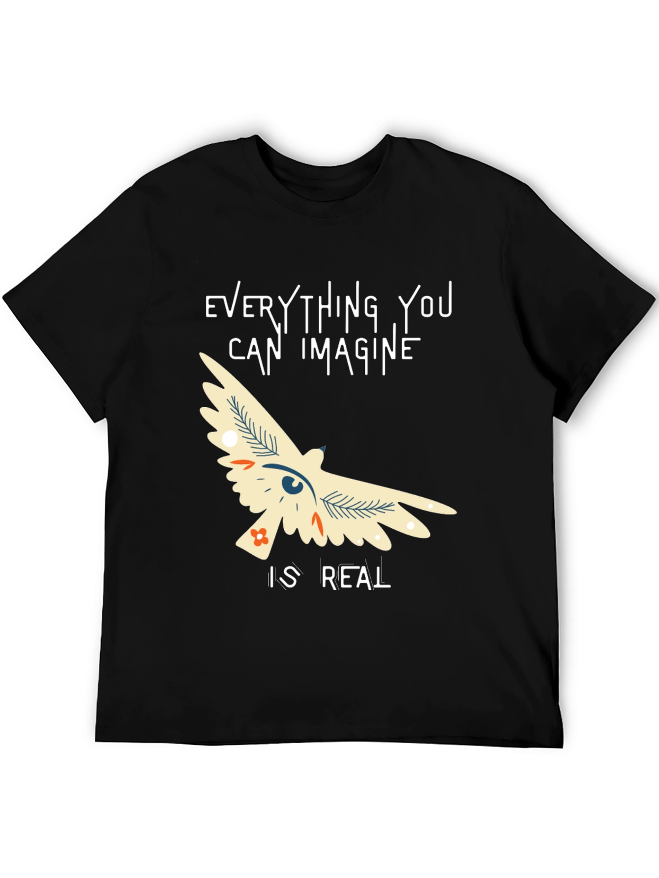 Imagine is Real T-Shirt - Black