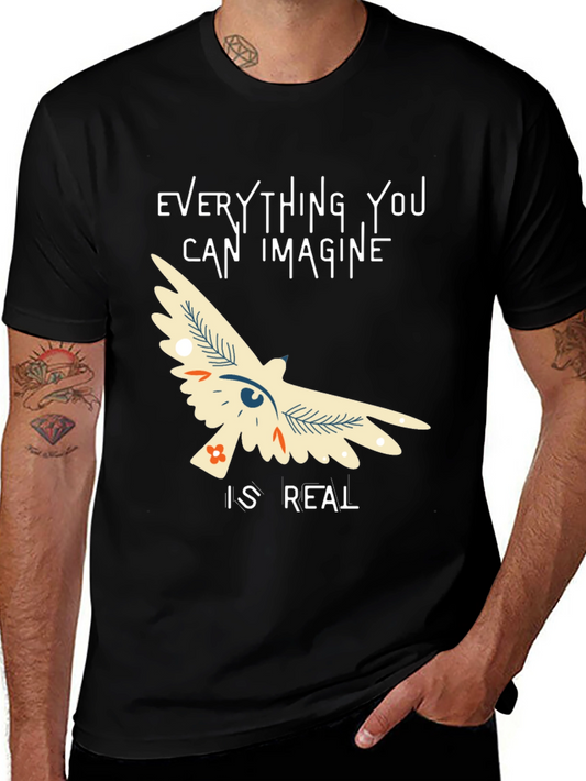Imagine is Real T-Shirt - Black