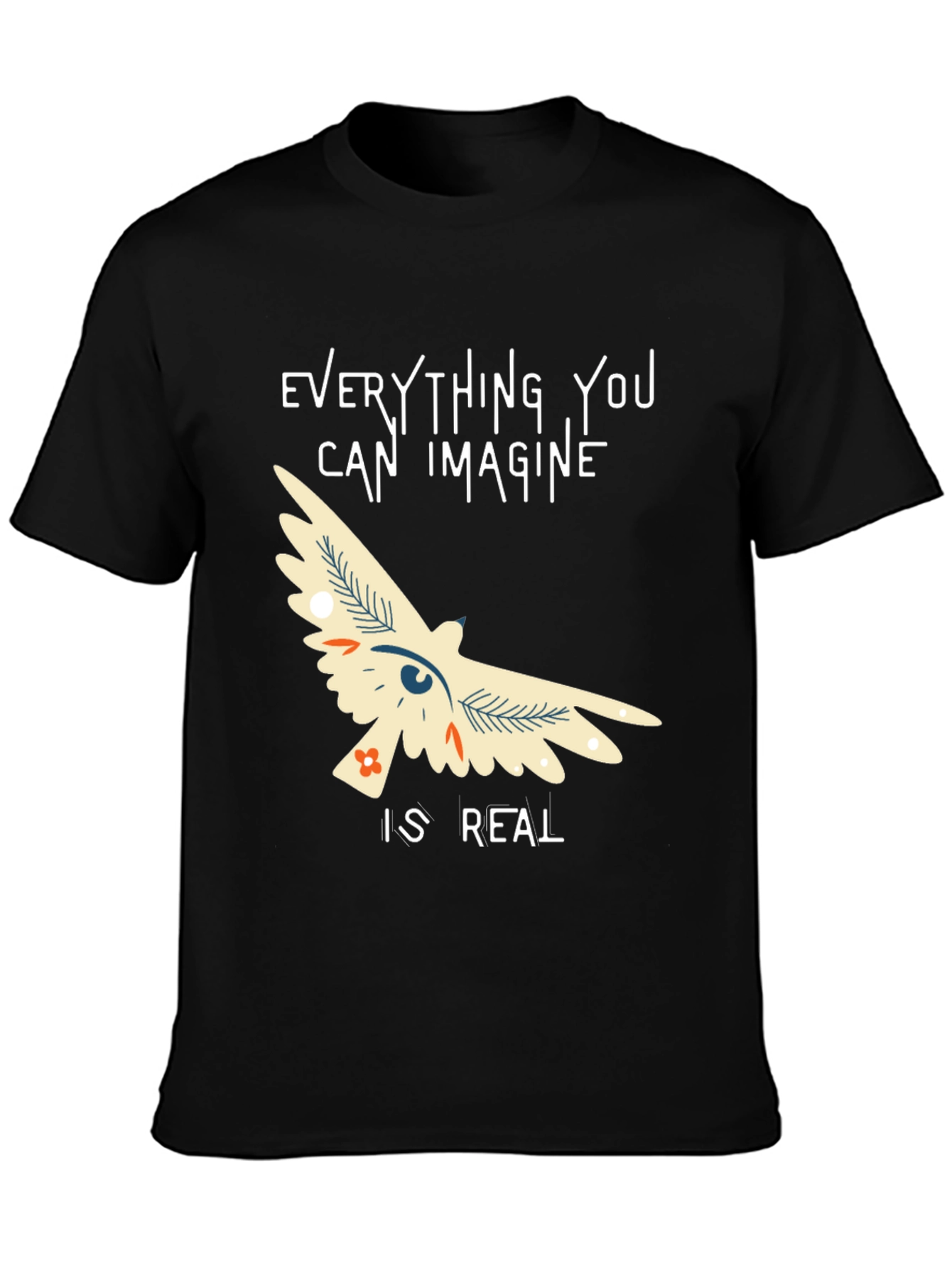 Imagine is Real T-Shirt - Black