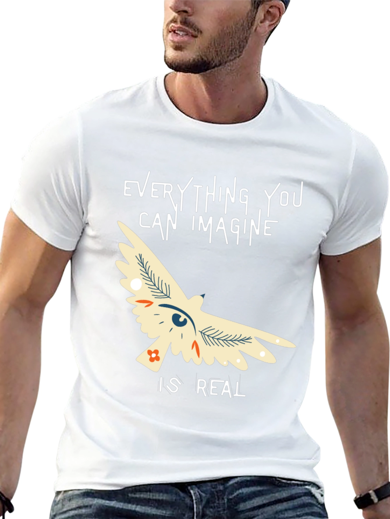 Imagine is Real T-Shirt - Black