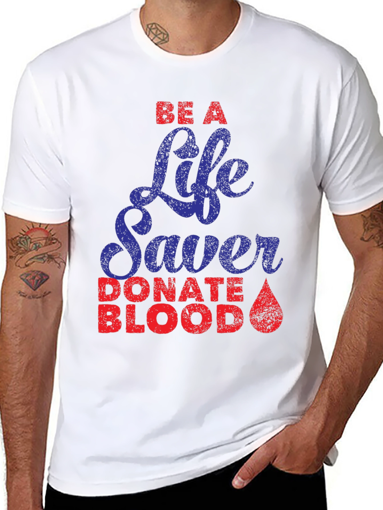 Be A Life Saver T-Shirt Donate Blood Tee