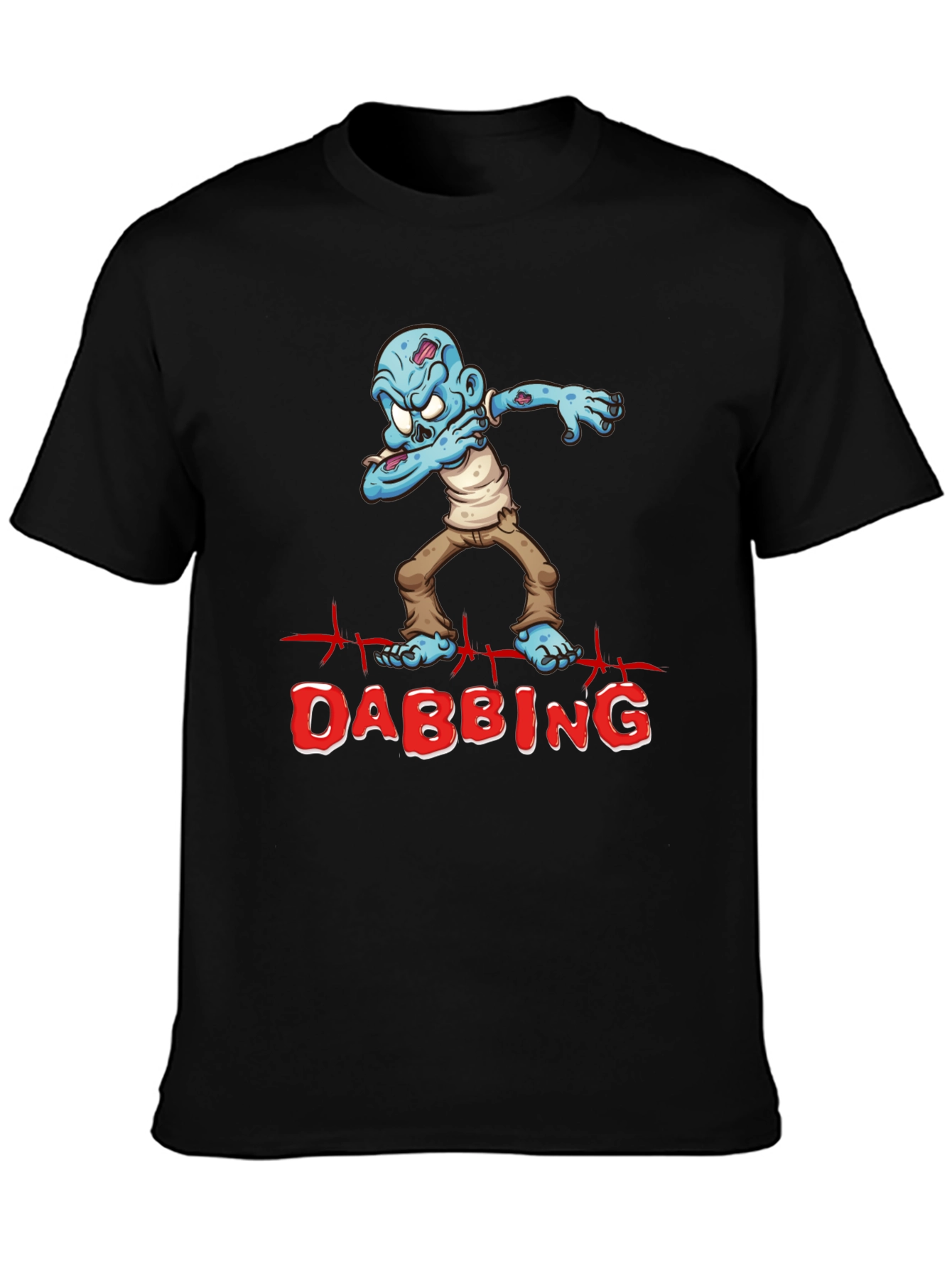 Zombie Dabbing Graphic Tee - Halloween Party Shirt