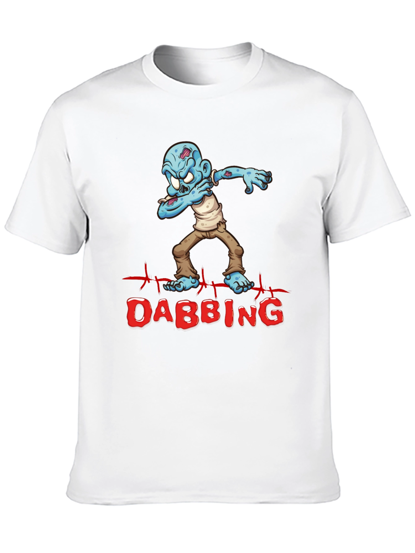Zombie Dabbing Graphic Tee - Halloween Party Shirt
