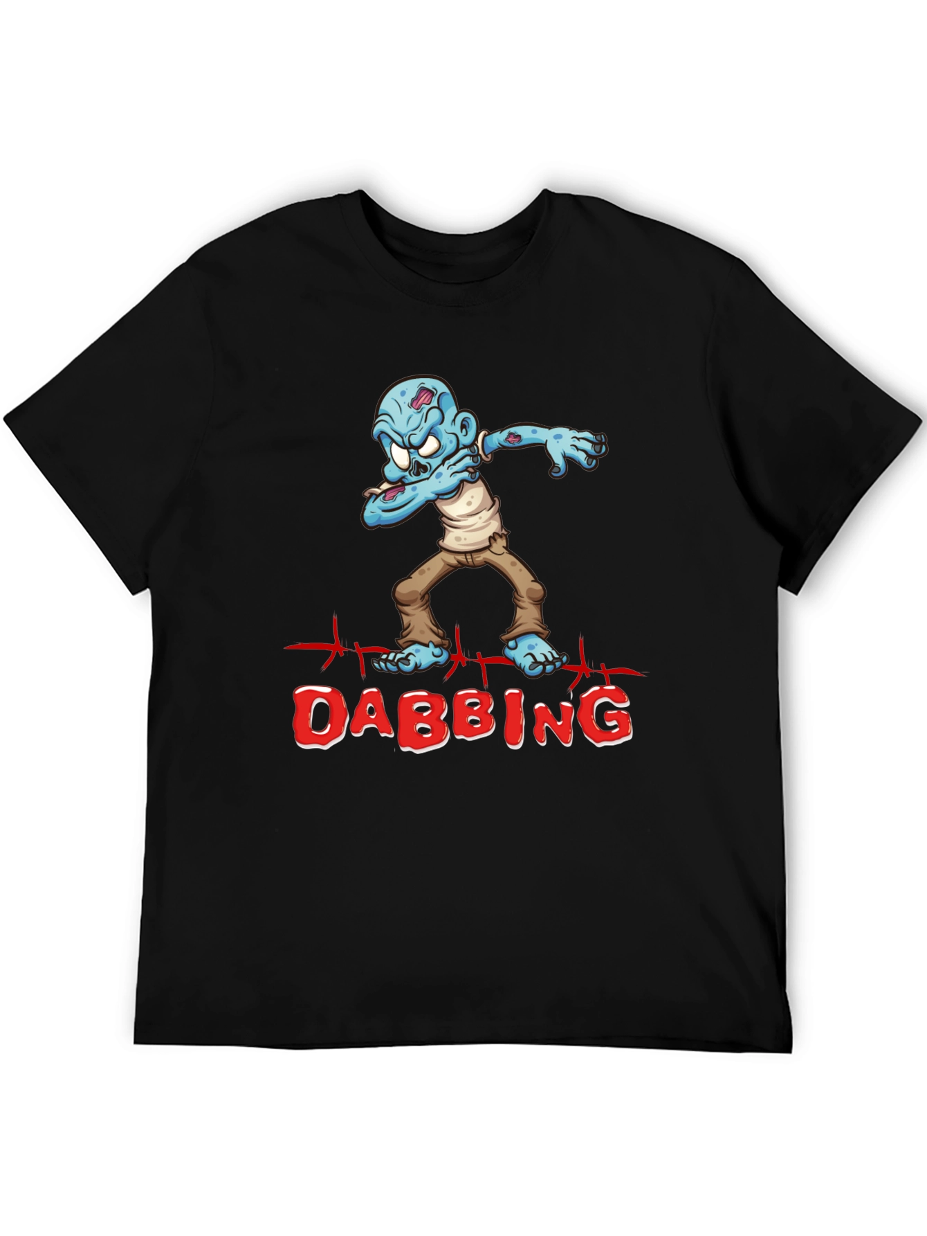 Zombie Dabbing Graphic Tee - Halloween Party Shirt