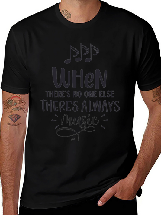 Music Always Black Tee - Comfort Fit