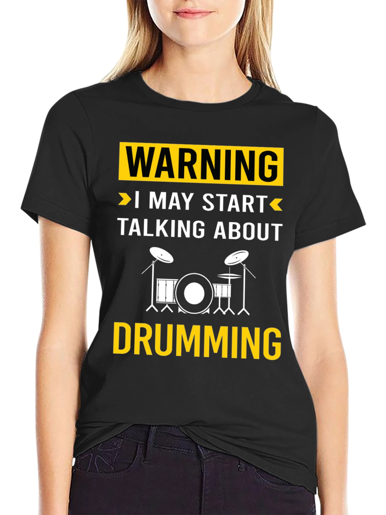 Warning May Start Talking About Drumming T-Shirt