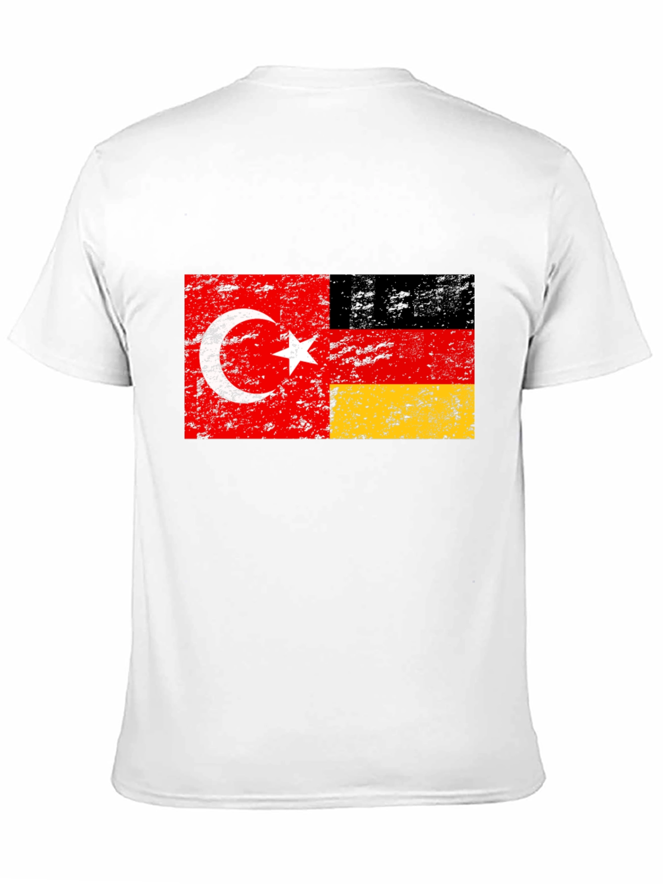 Turkey Germany Flag Black Graphic Tee