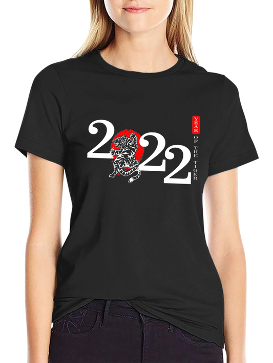 Year of the Tiger 2022 Black Graphic Tee