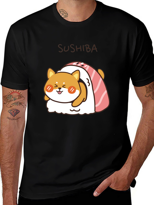 Sushi Shiba T-Shirt - Cute Dog Design!
