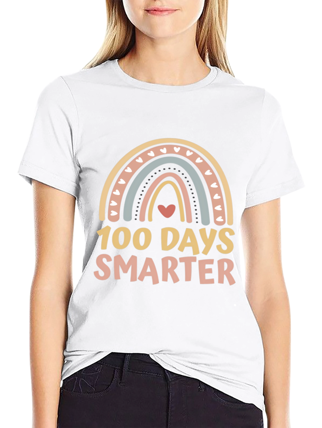 100 Days Smarter Rainbow T-Shirt