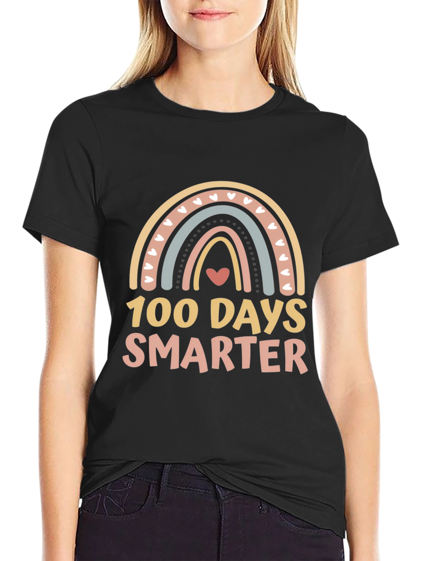 100 Days Smarter Rainbow T-Shirt
