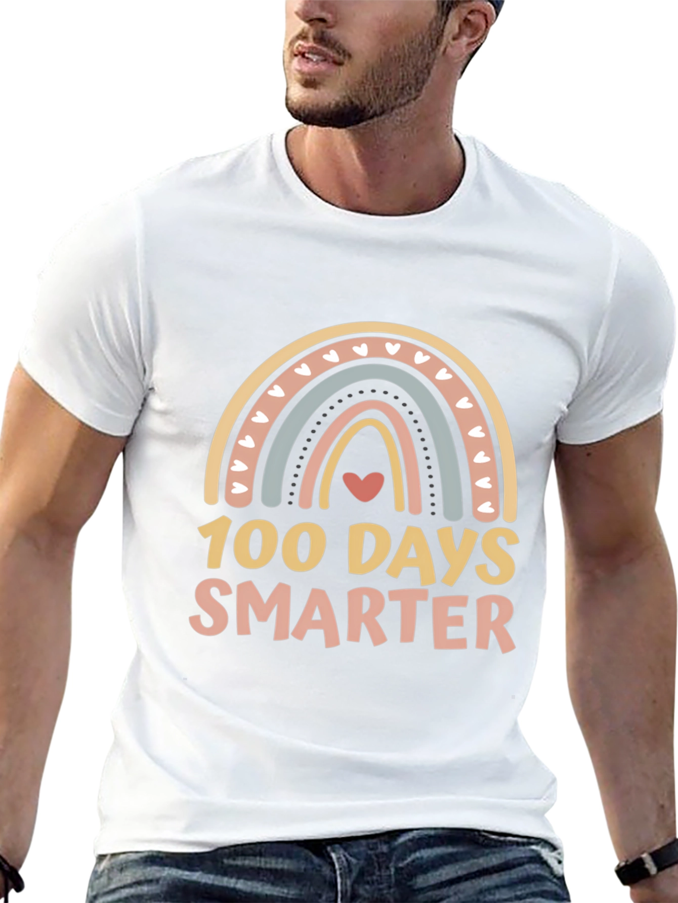 100 Days Smarter Rainbow T-Shirt