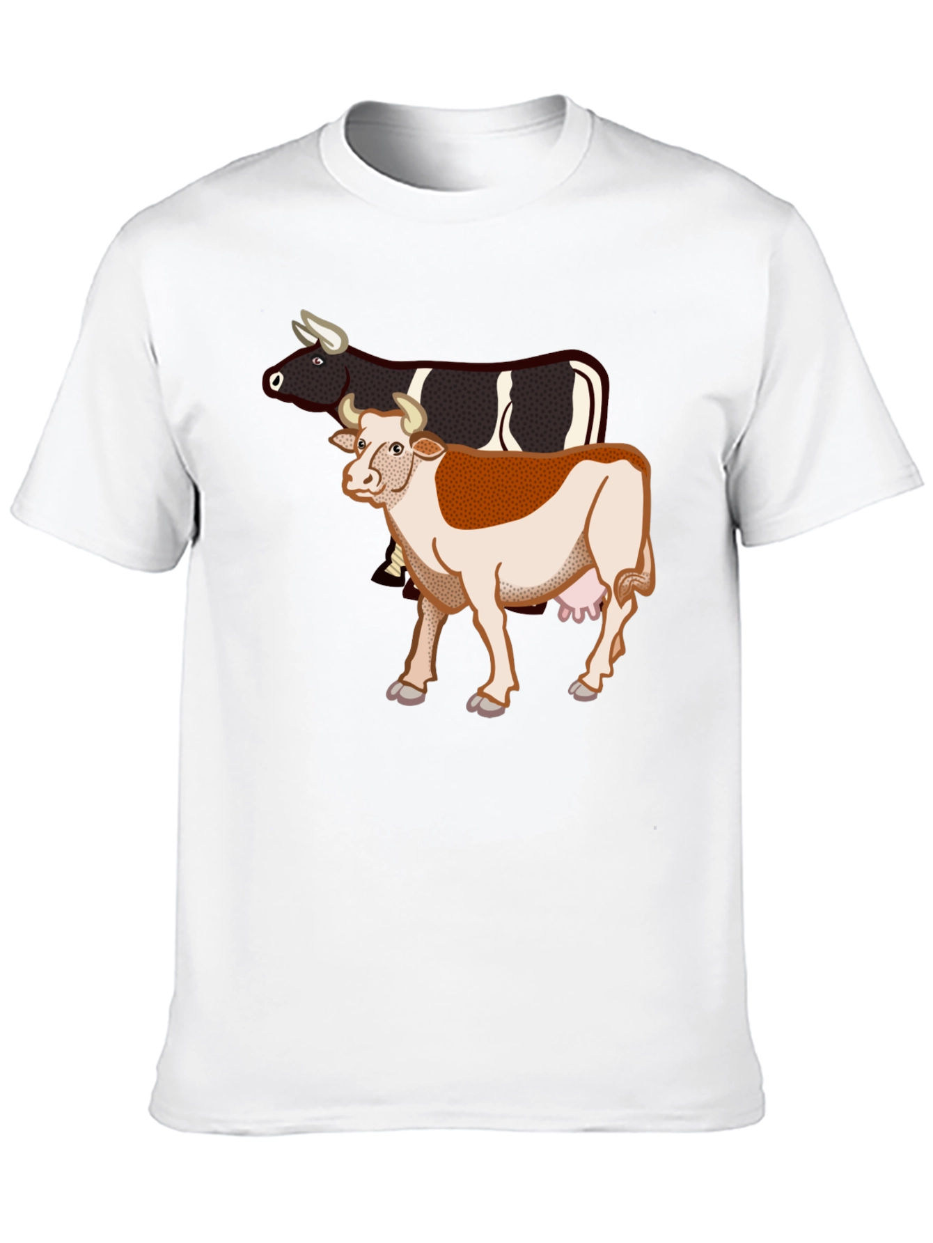 Cow Graphic Black T-Shirt