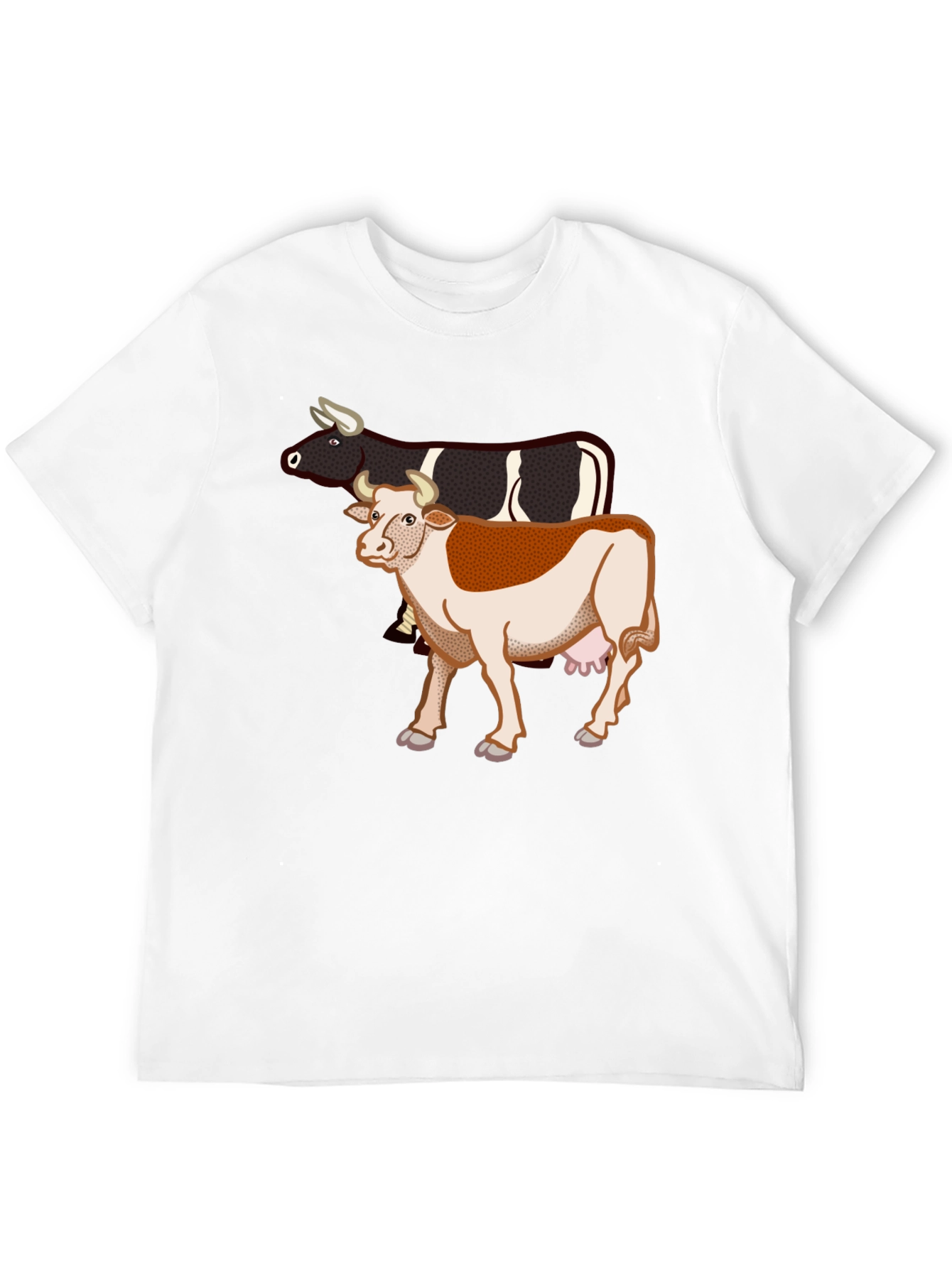 Cow Graphic Black T-Shirt
