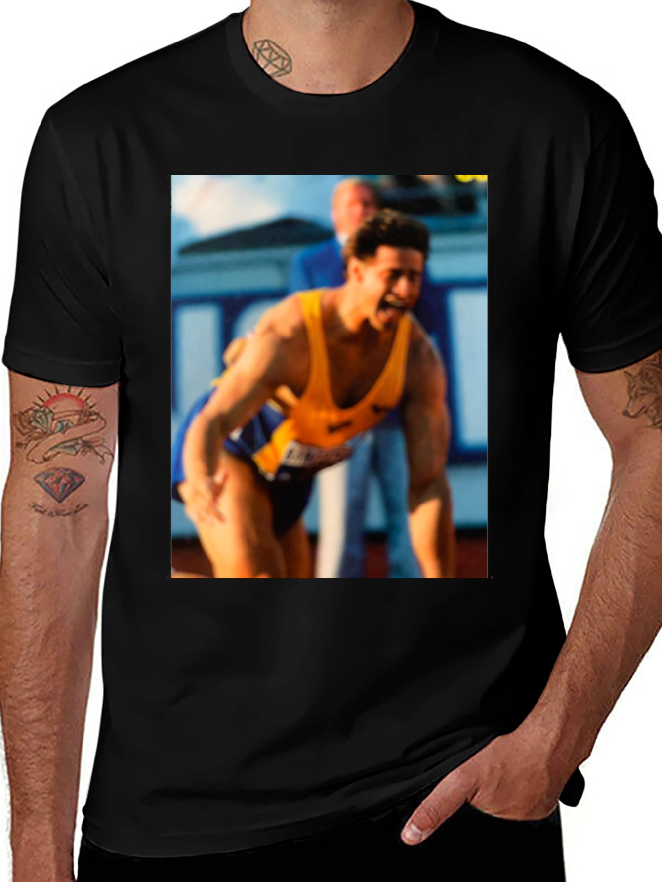 Athlete Graphic Tee - Black Unisex T-Shirt
