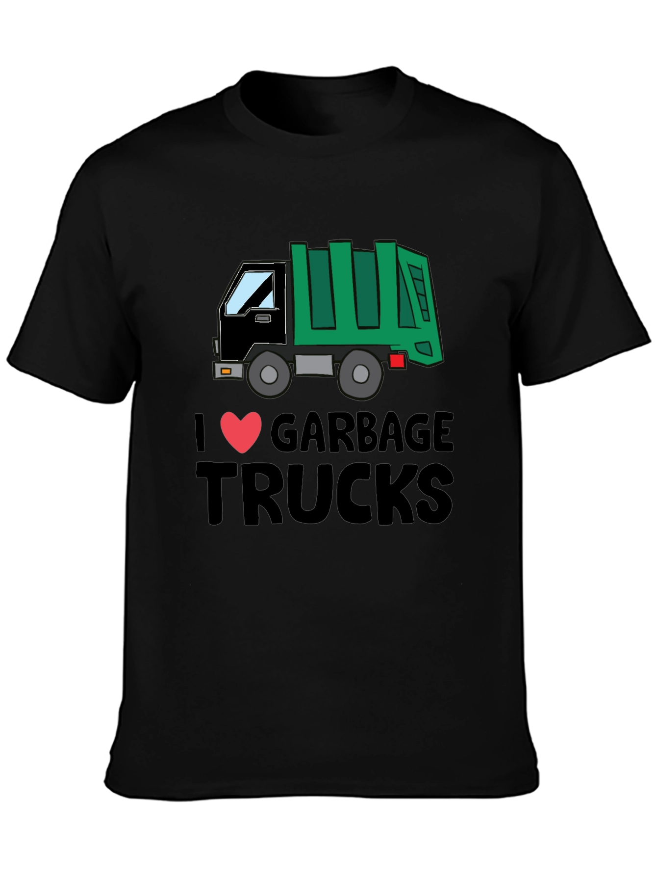 I Love Garbage Trucks T-Shirt - Fun Graphic Tee