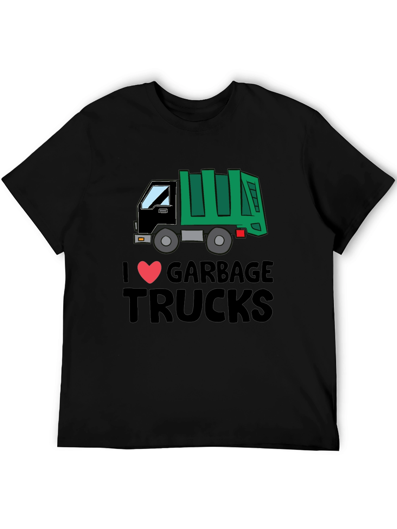 I Love Garbage Trucks T-Shirt - Fun Graphic Tee