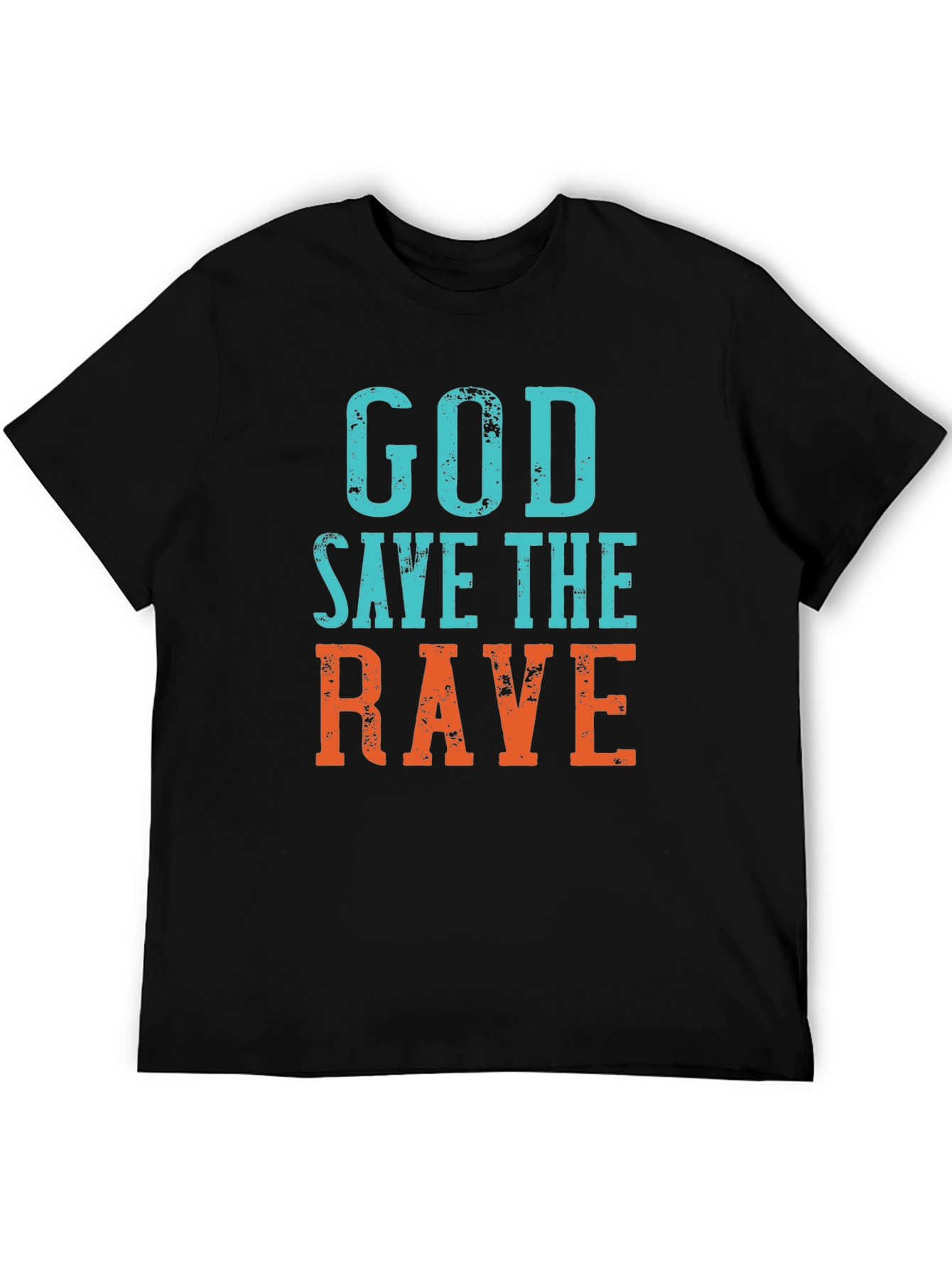 God Save The Rave Graphic Tee - Black