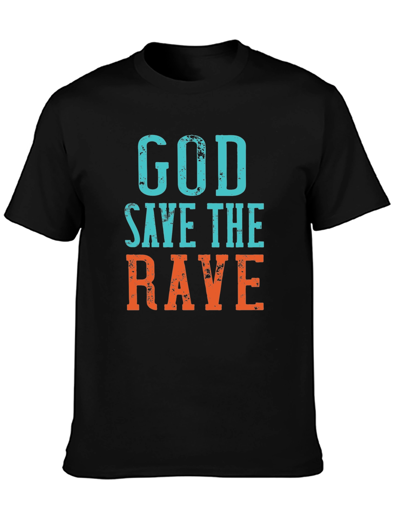 God Save The Rave Graphic Tee - Black