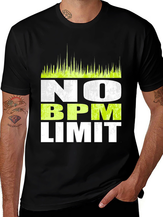 No BPM Limit Black Graphic T-Shirt
