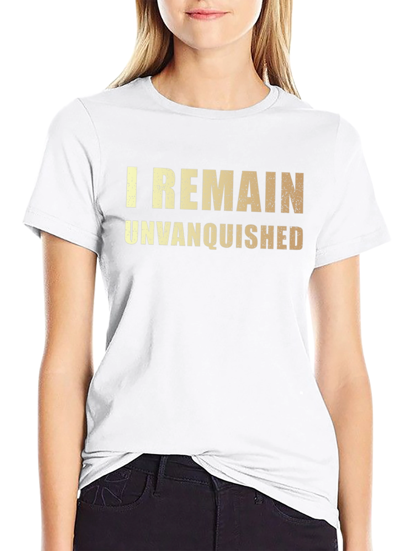 I Remain Unvanquished Black T-Shirt