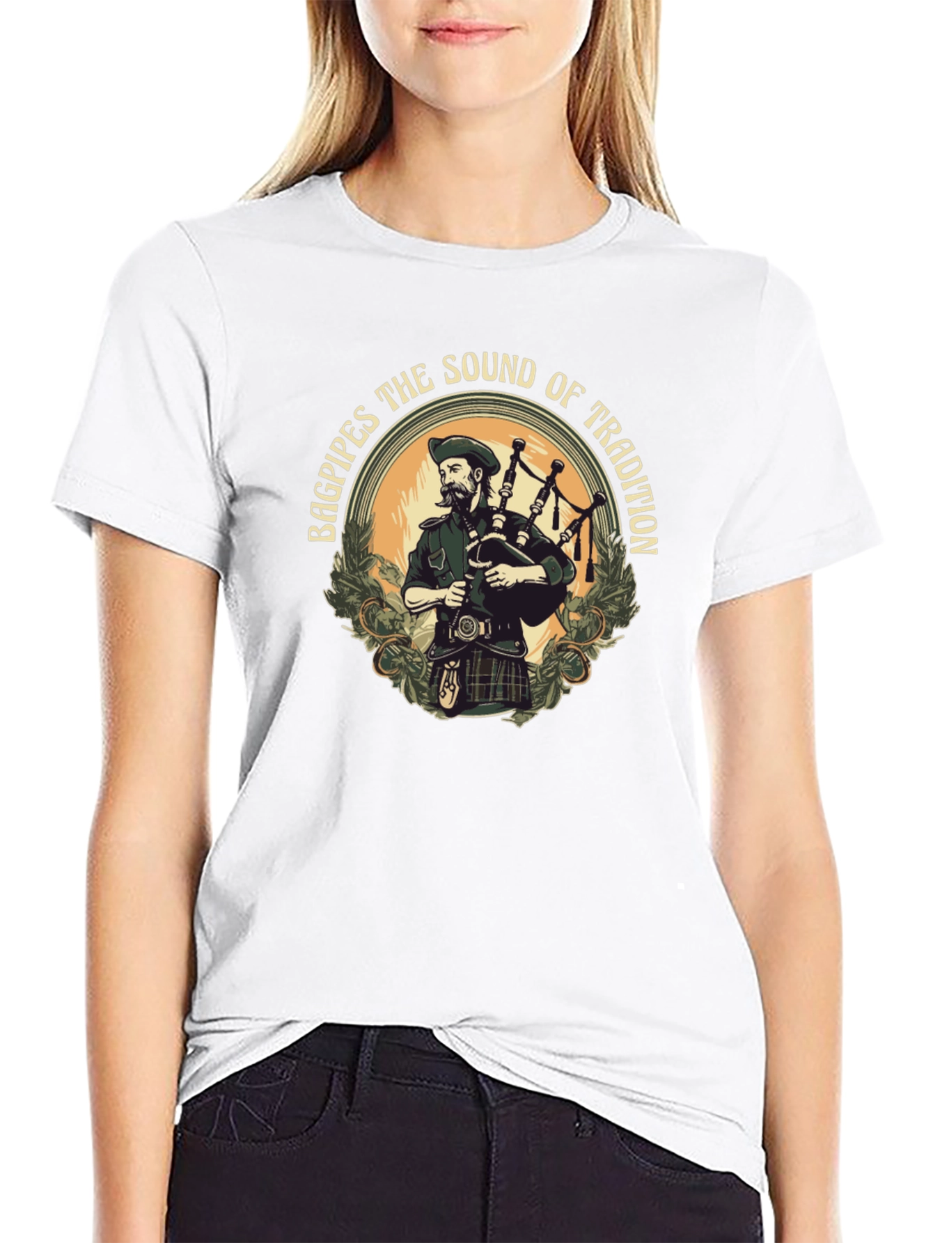 Bagpipes the Sound of Tradition Graphic T-Shirt