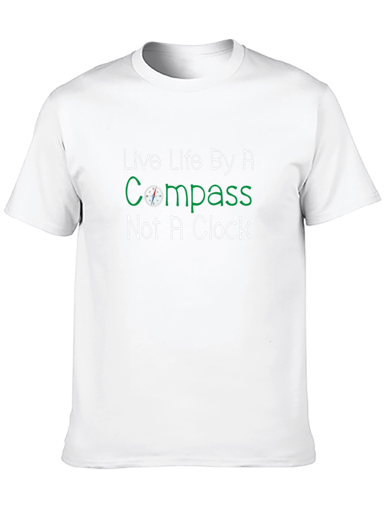 Live Life By A Compass Graphic Tee