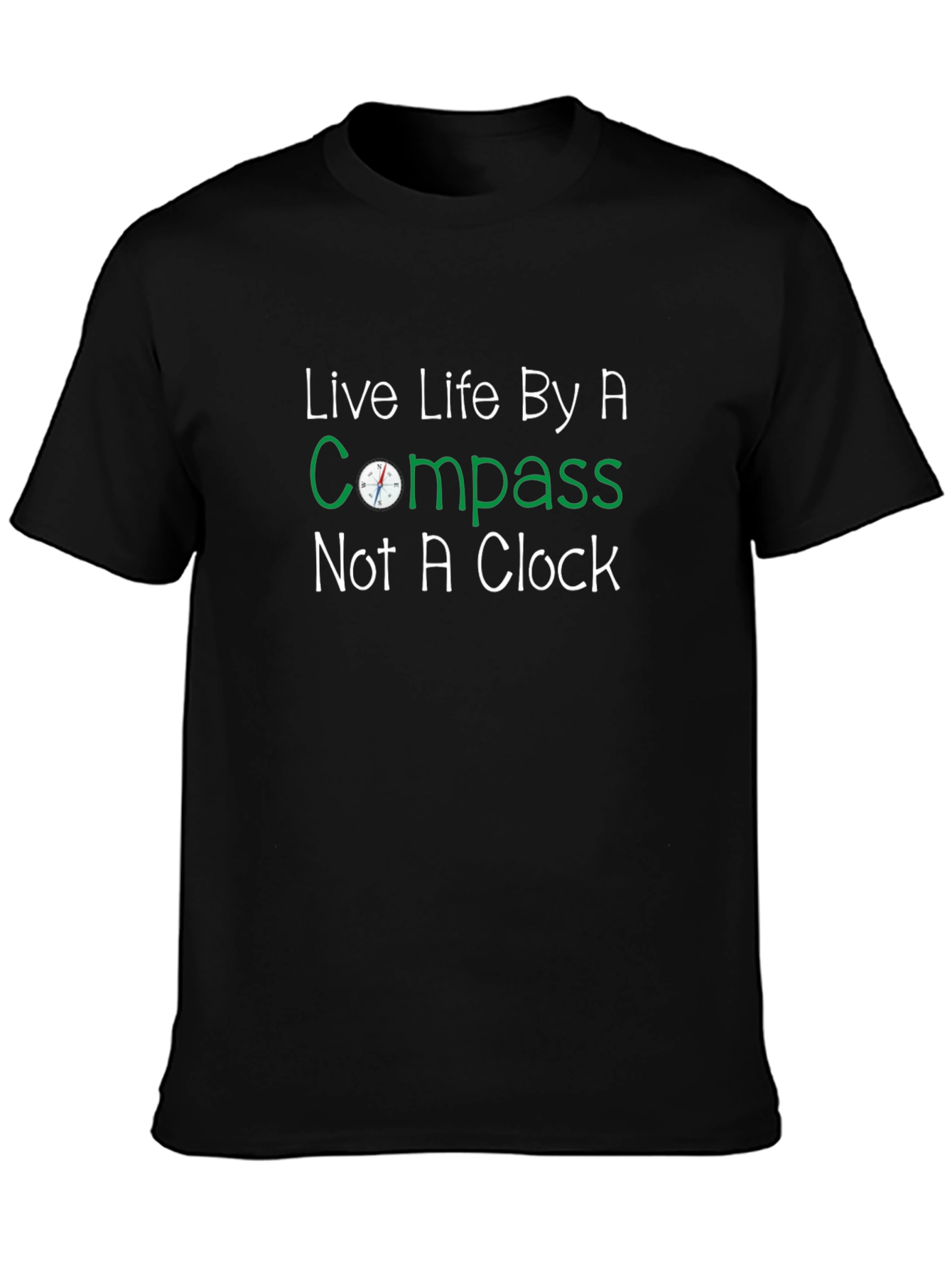 Live Life By A Compass Graphic Tee