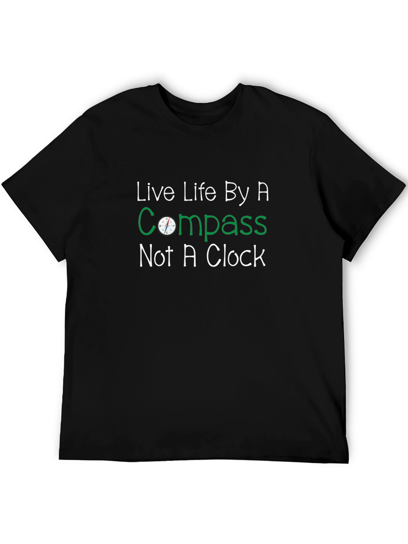 Live Life By A Compass Graphic Tee