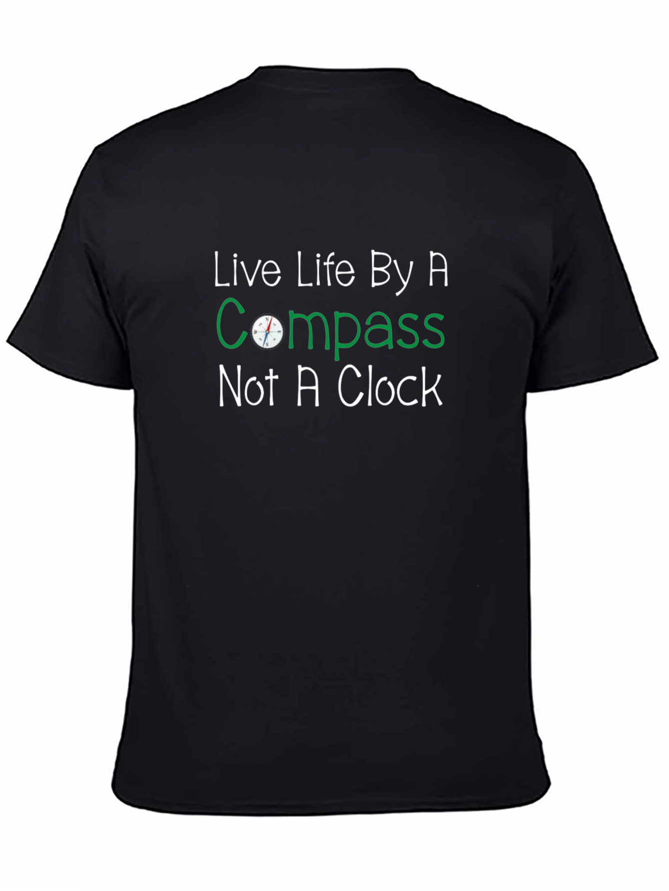Live Life By A Compass Graphic Tee
