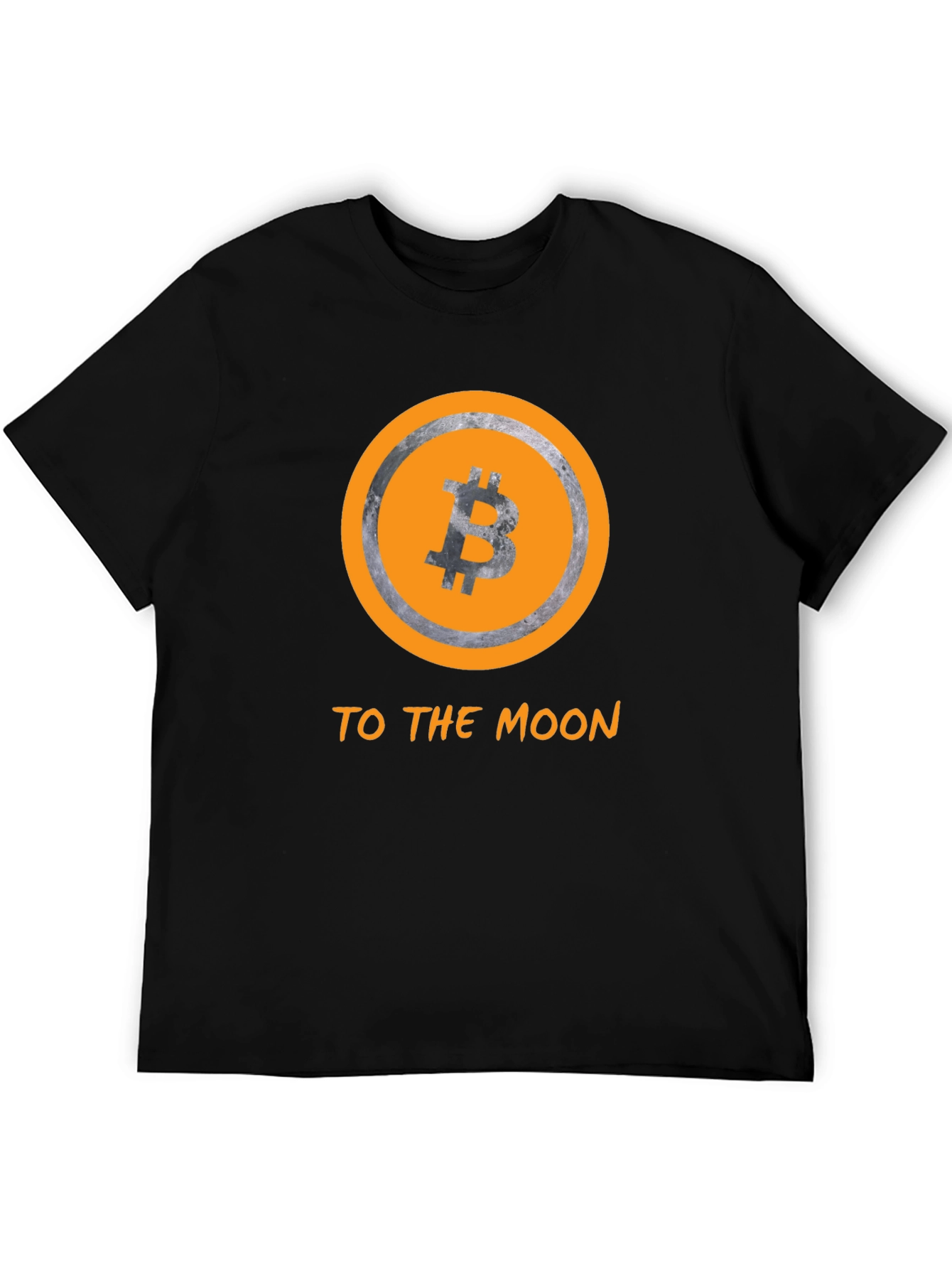 Bitcoin to the Moon Black T-Shirt