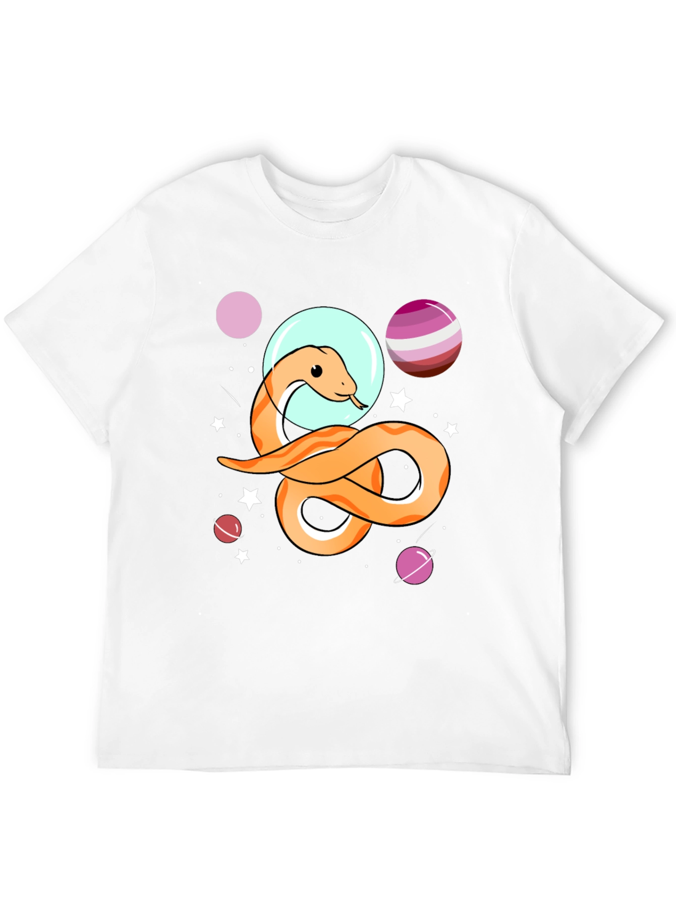 Space Snake Graphic Tee - Unisex Black T-Shirt