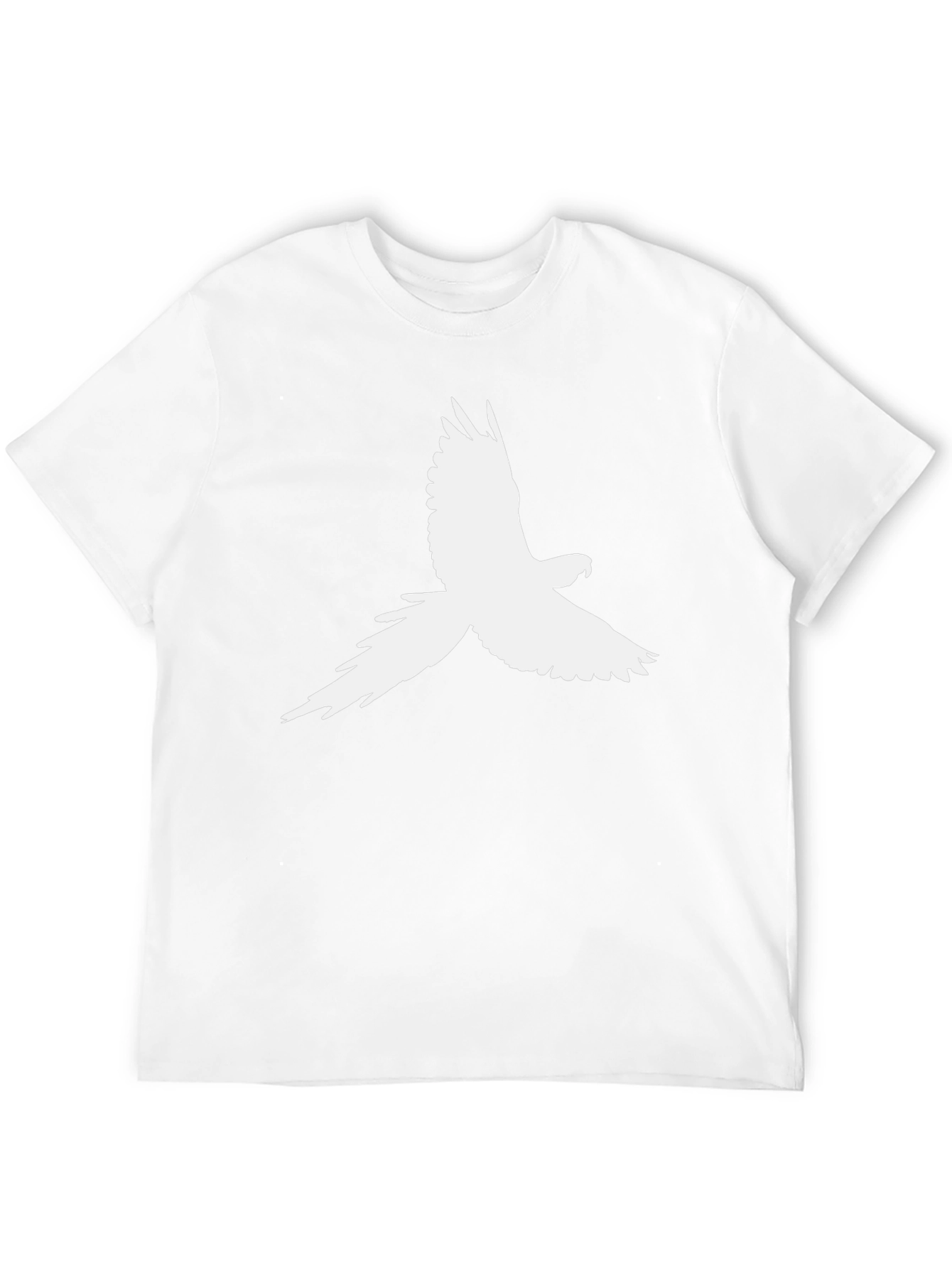 Parrot Silhouette Graphic Tee - Black Cotton T-Shirt
