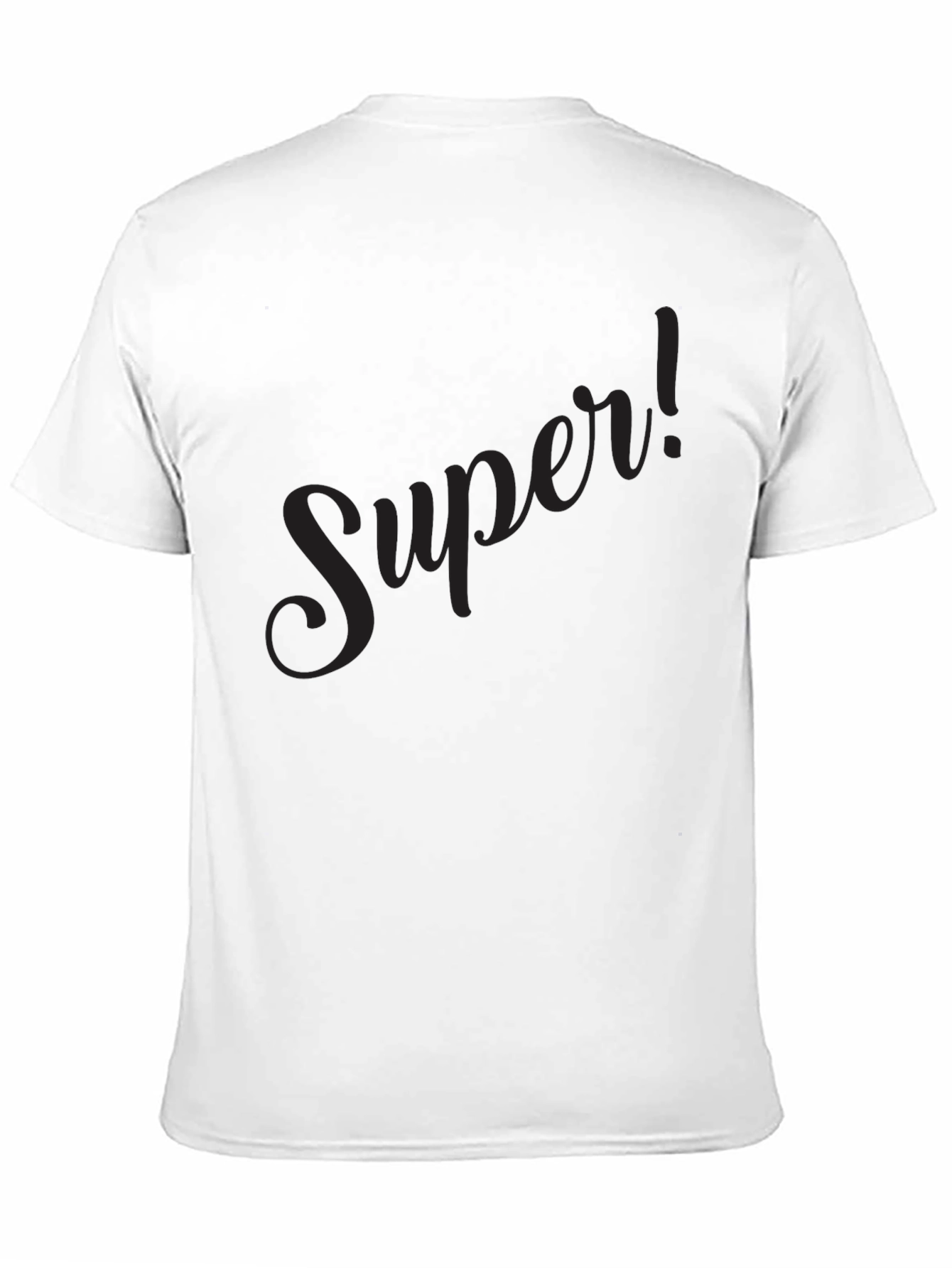 Super! Black Graphic Tee - Mens Classic Fit