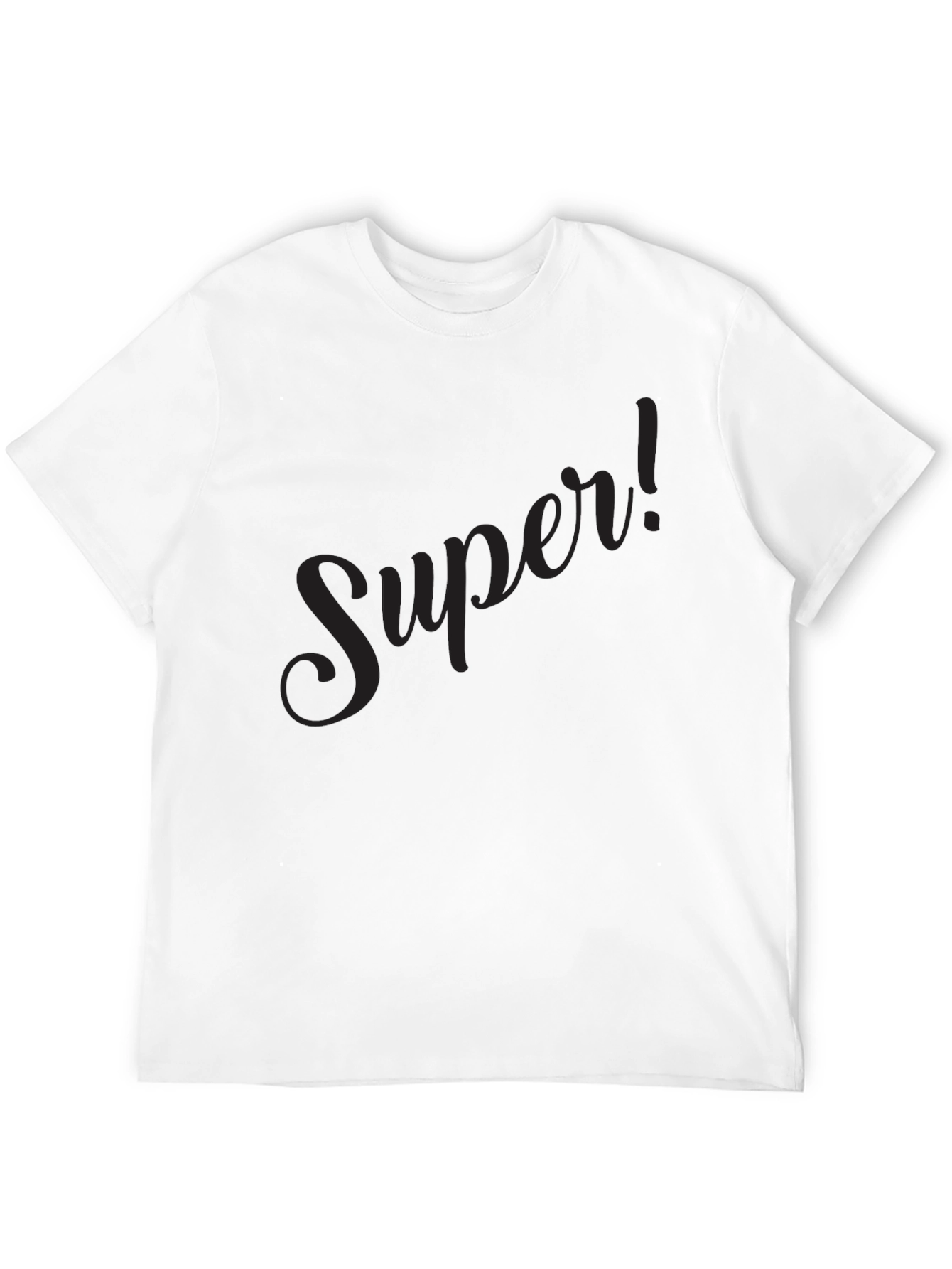 Super! Black Graphic Tee - Mens Classic Fit