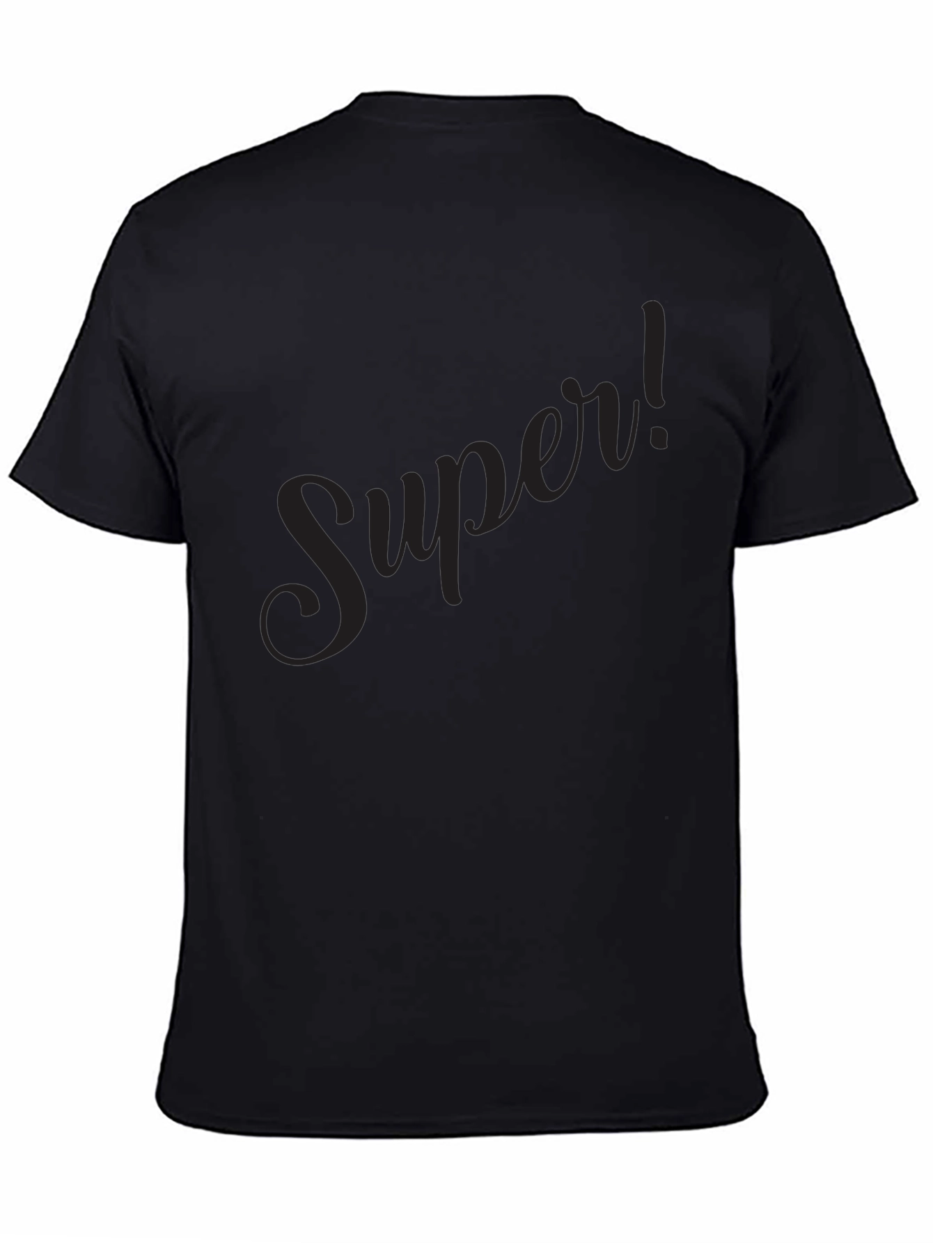 Super! Black Graphic Tee - Mens Classic Fit