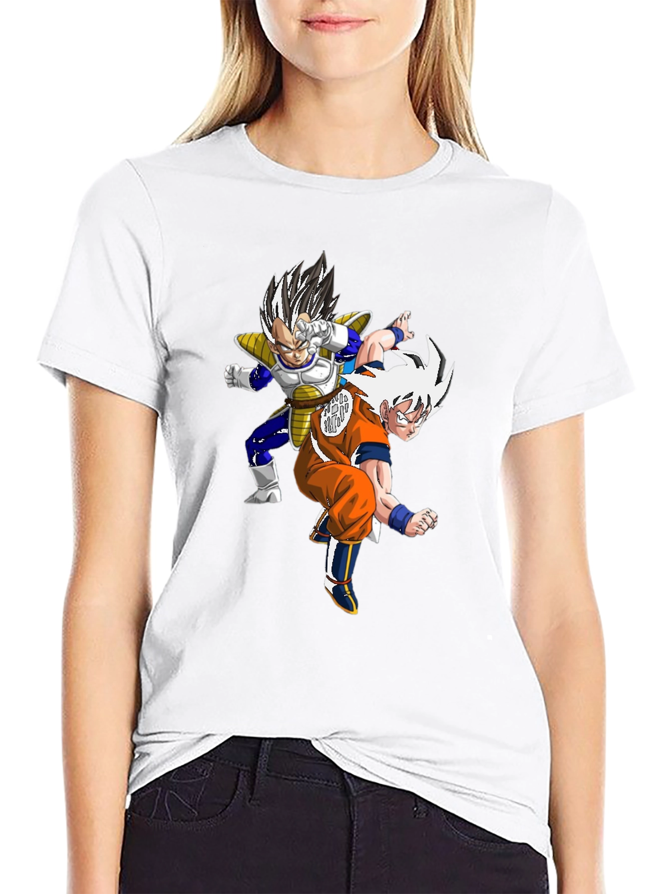 Dragon Ball Z Graphic Tee - Black Cotton Blend