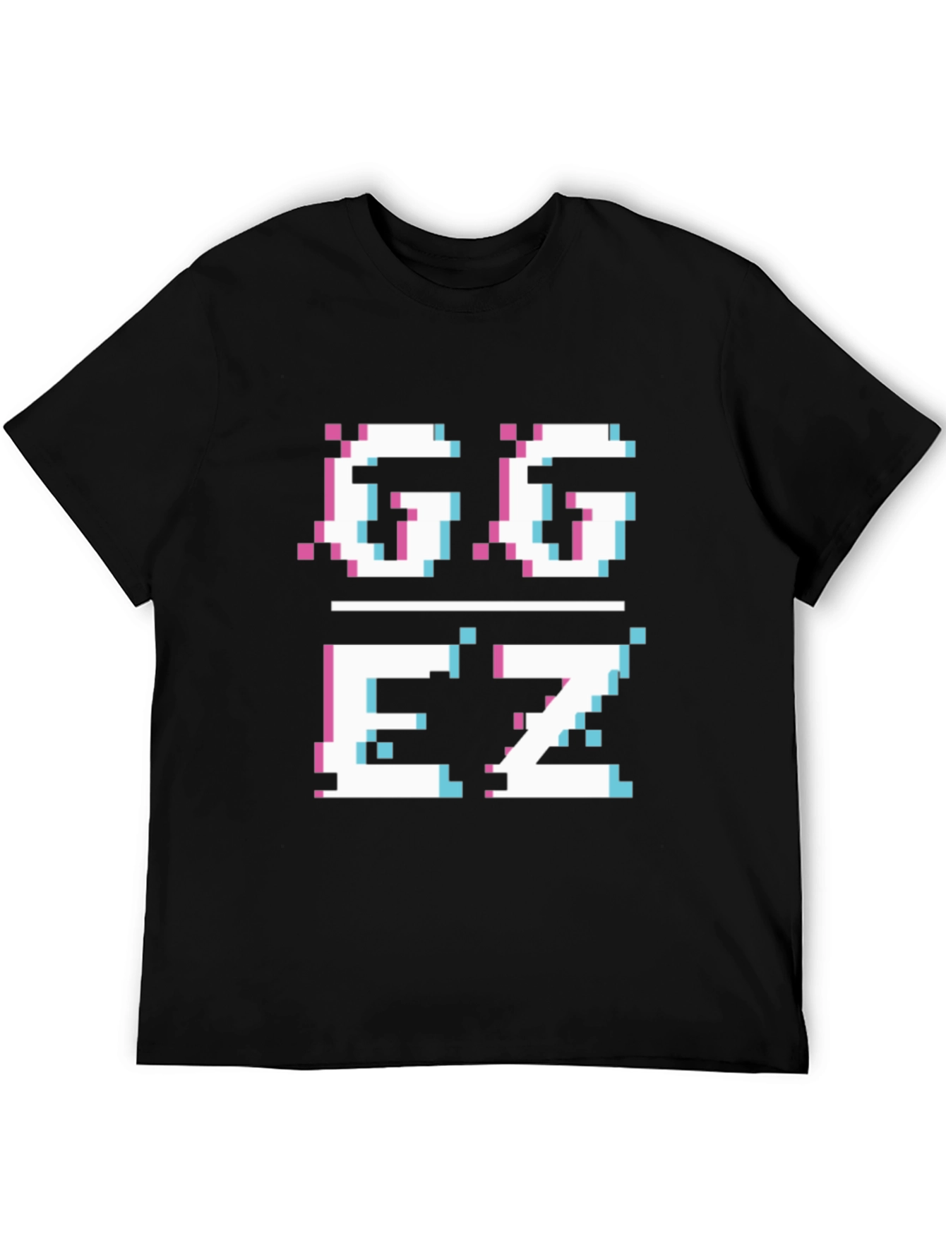 GGEZ Pixel Art Black T-Shirt - Gamer Style