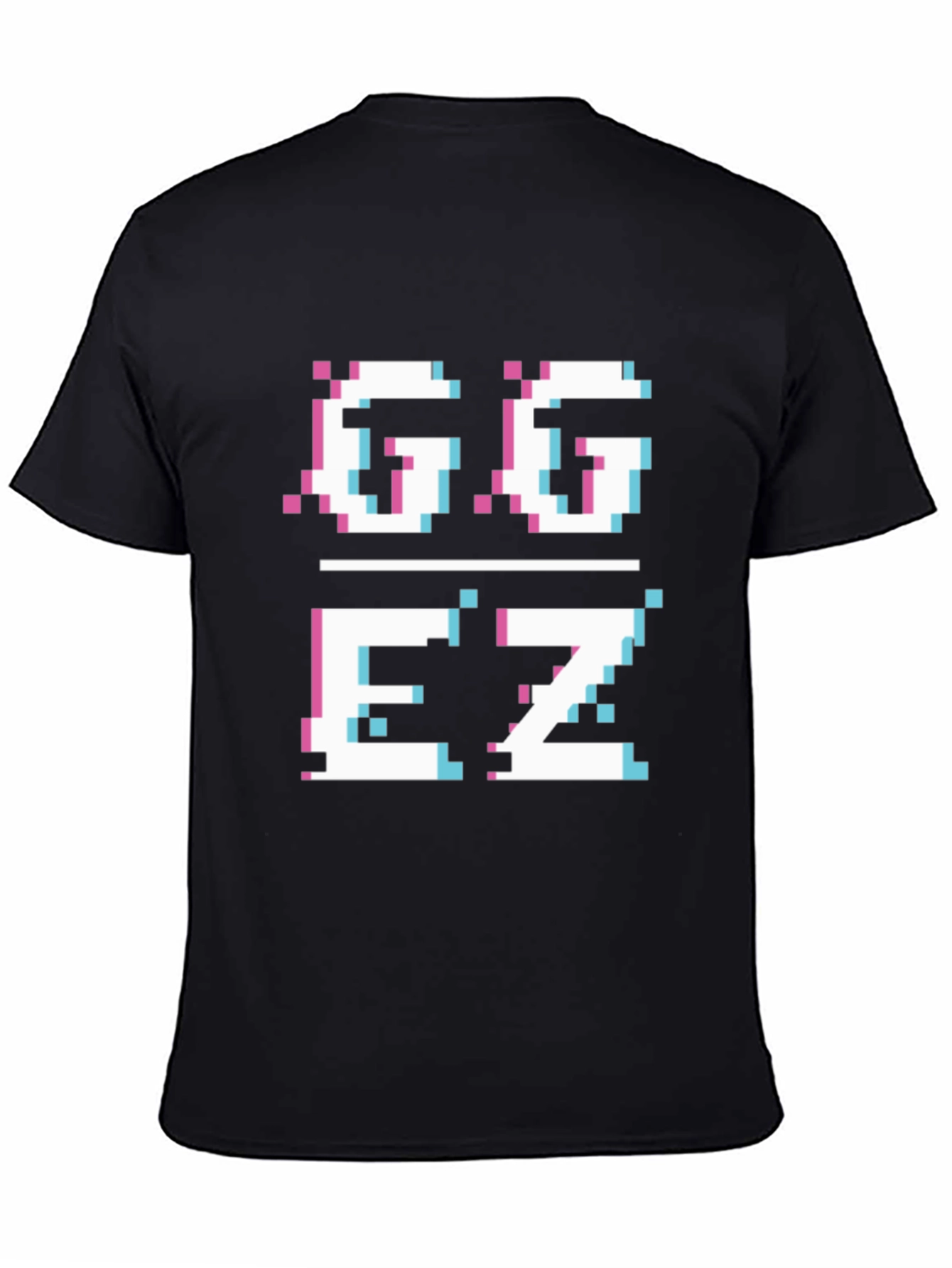 GGEZ Pixel Art Black T-Shirt - Gamer Style