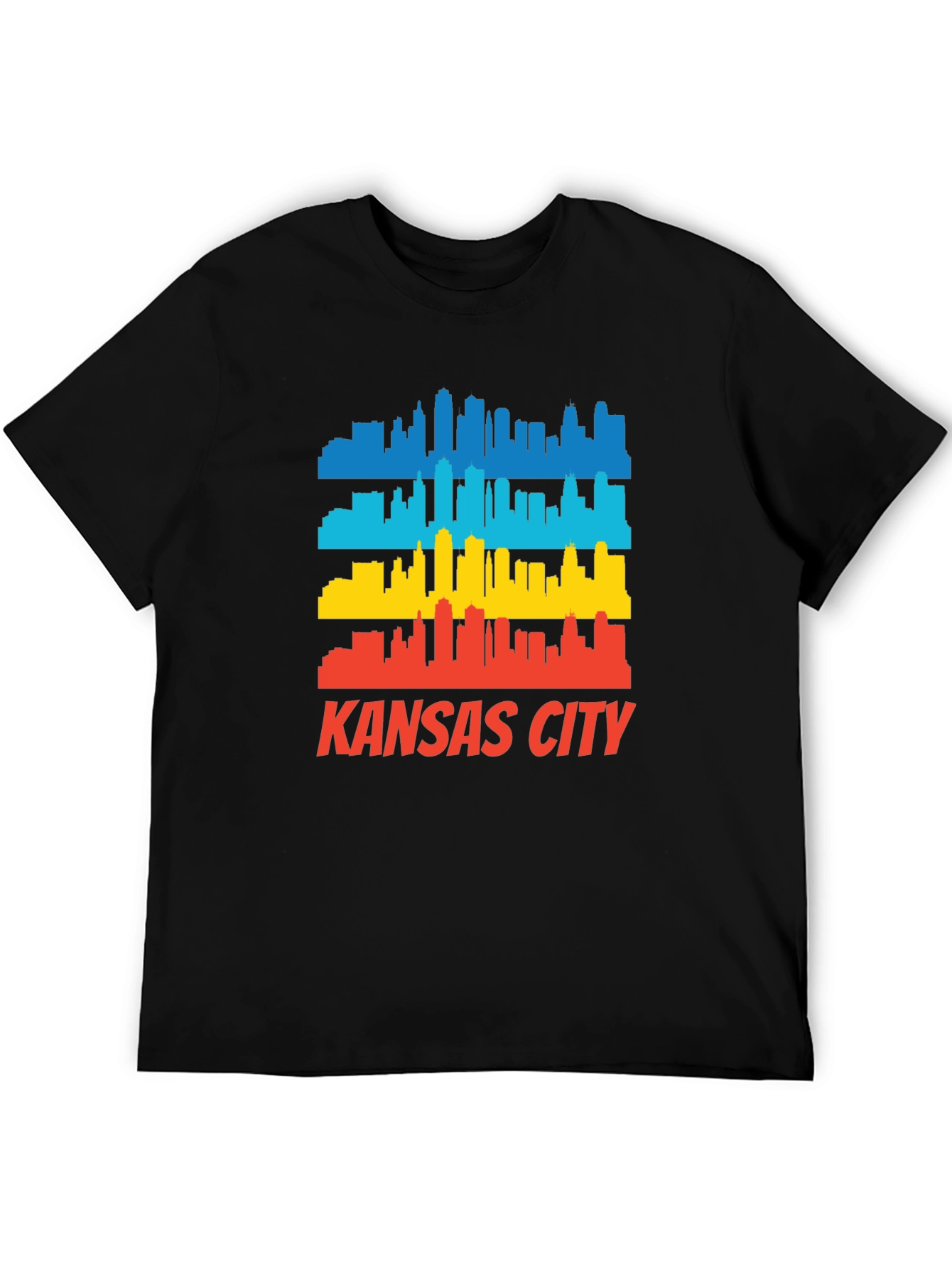 Kansas City Skyline Graphic Tee - Retro Cityscape T-Shirt