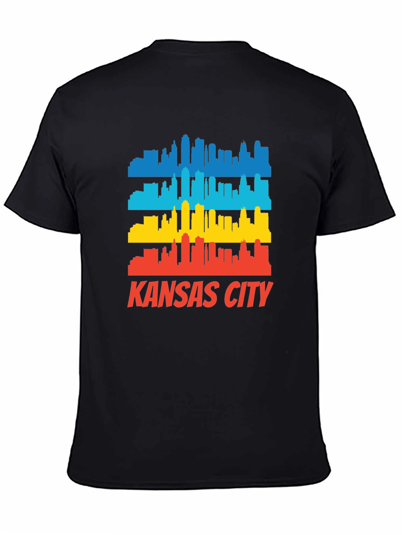 Kansas City Skyline Graphic Tee - Retro Cityscape T-Shirt