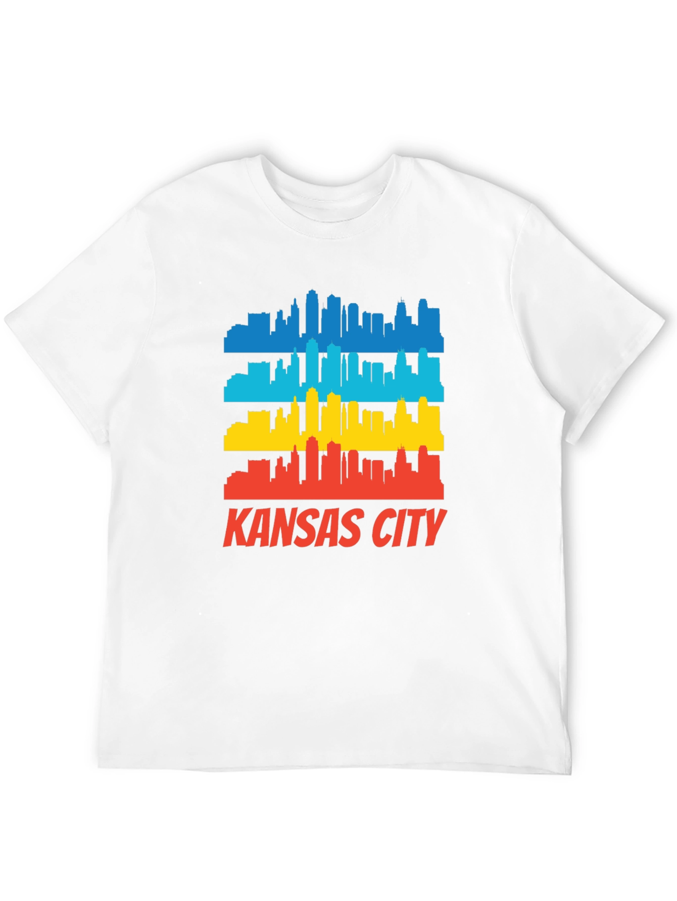 Kansas City Skyline Graphic Tee - Retro Cityscape T-Shirt