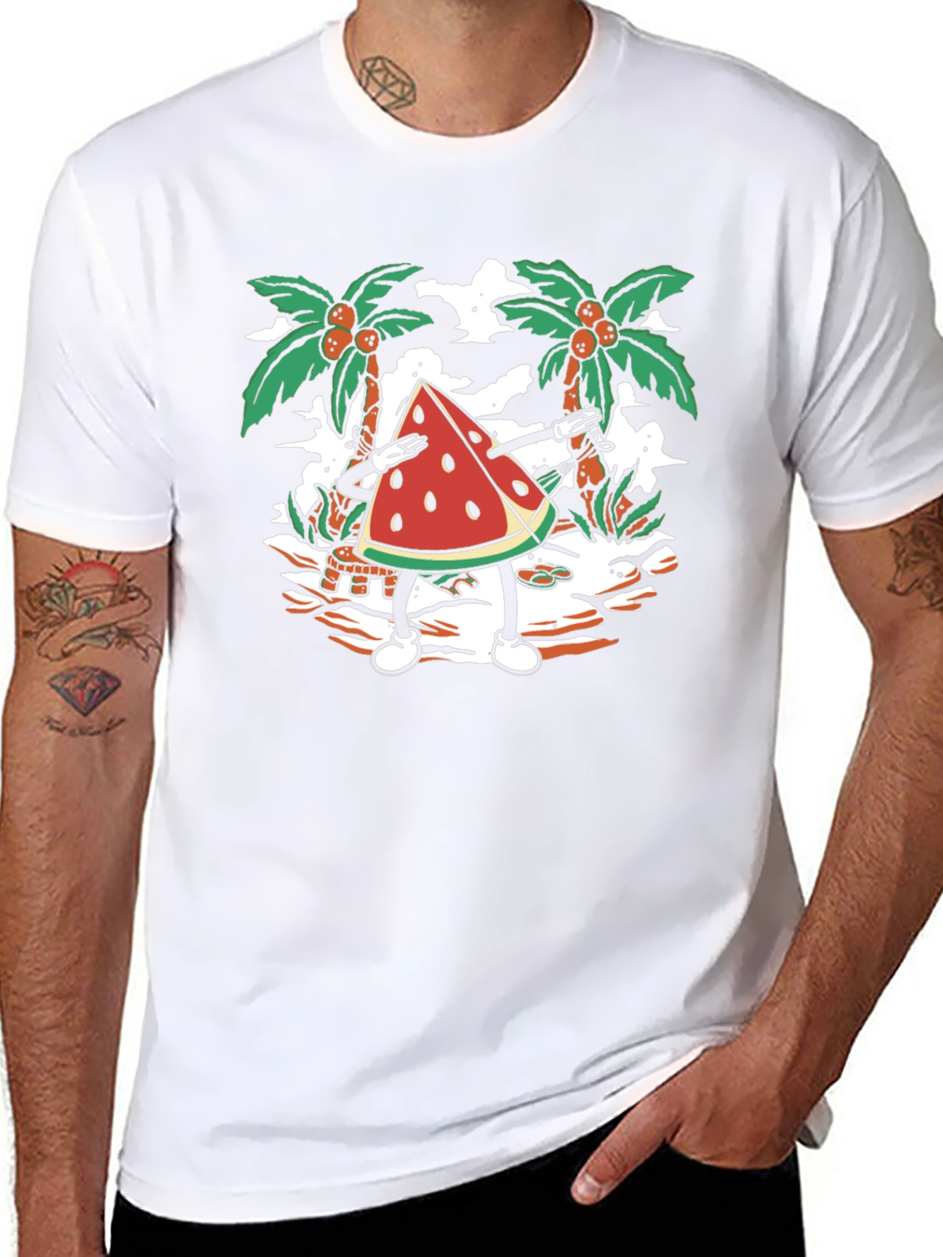 Fun Watermelon Dabbing T-Shirt