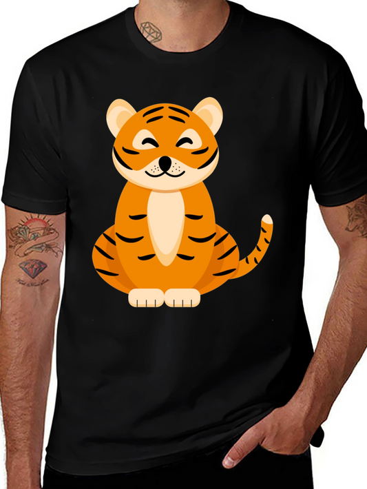 Cute Tiger Graphic Tee - Soft & Stylish