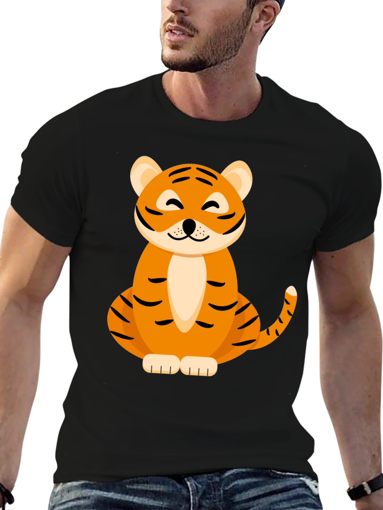 Cute Tiger Graphic Tee - Soft & Stylish