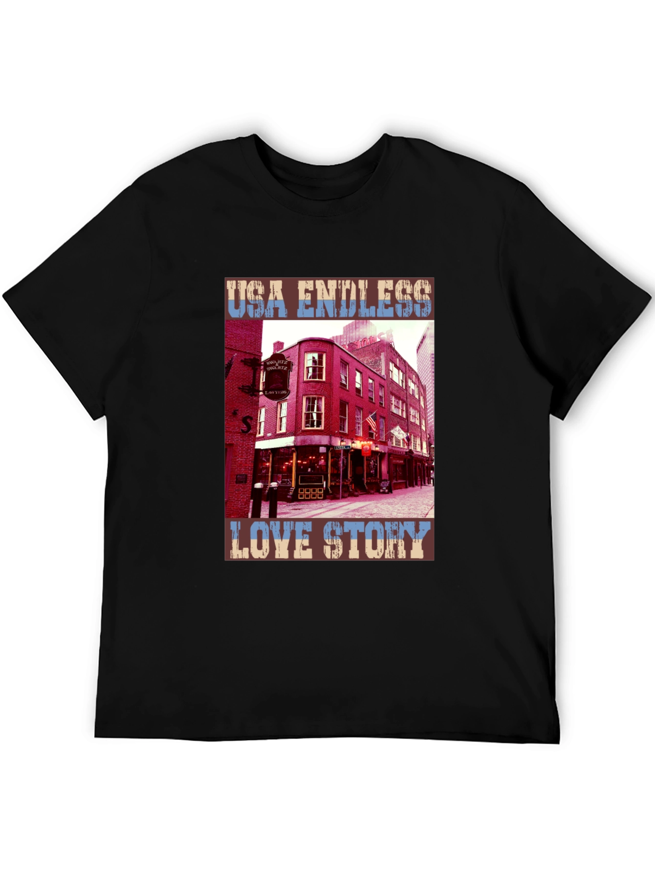 USA Endless Love Story Graphic Tee