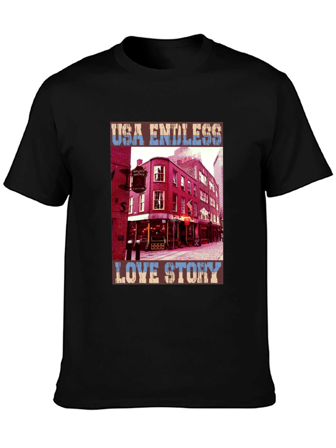 USA Endless Love Story Graphic Tee