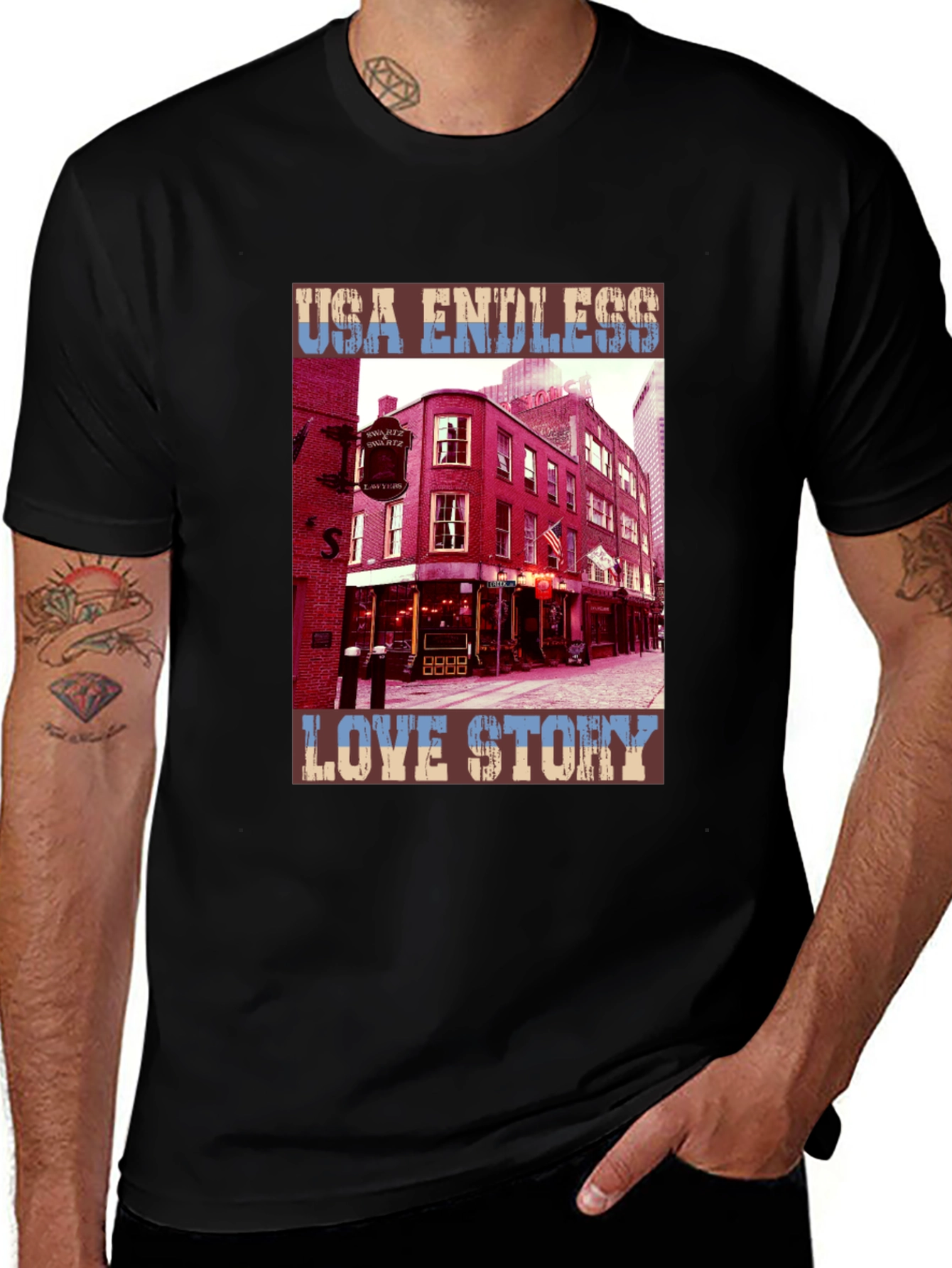 USA Endless Love Story Graphic Tee