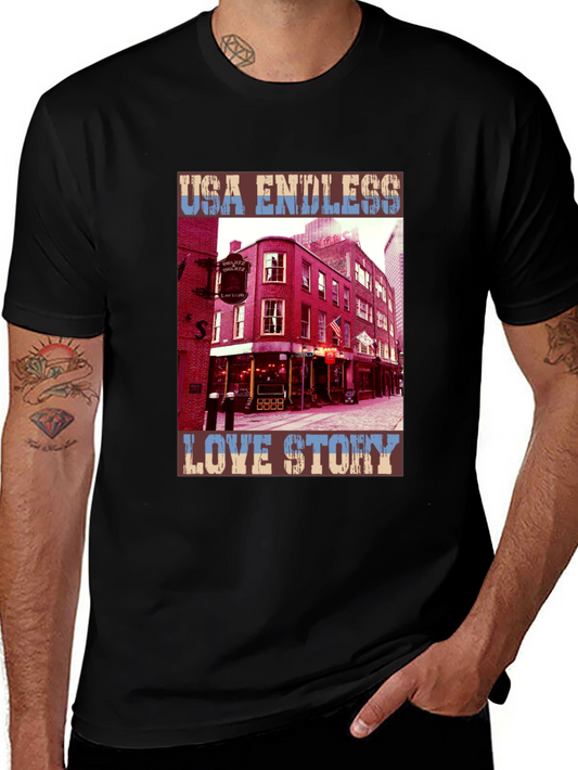 USA Endless Love Story Graphic Tee