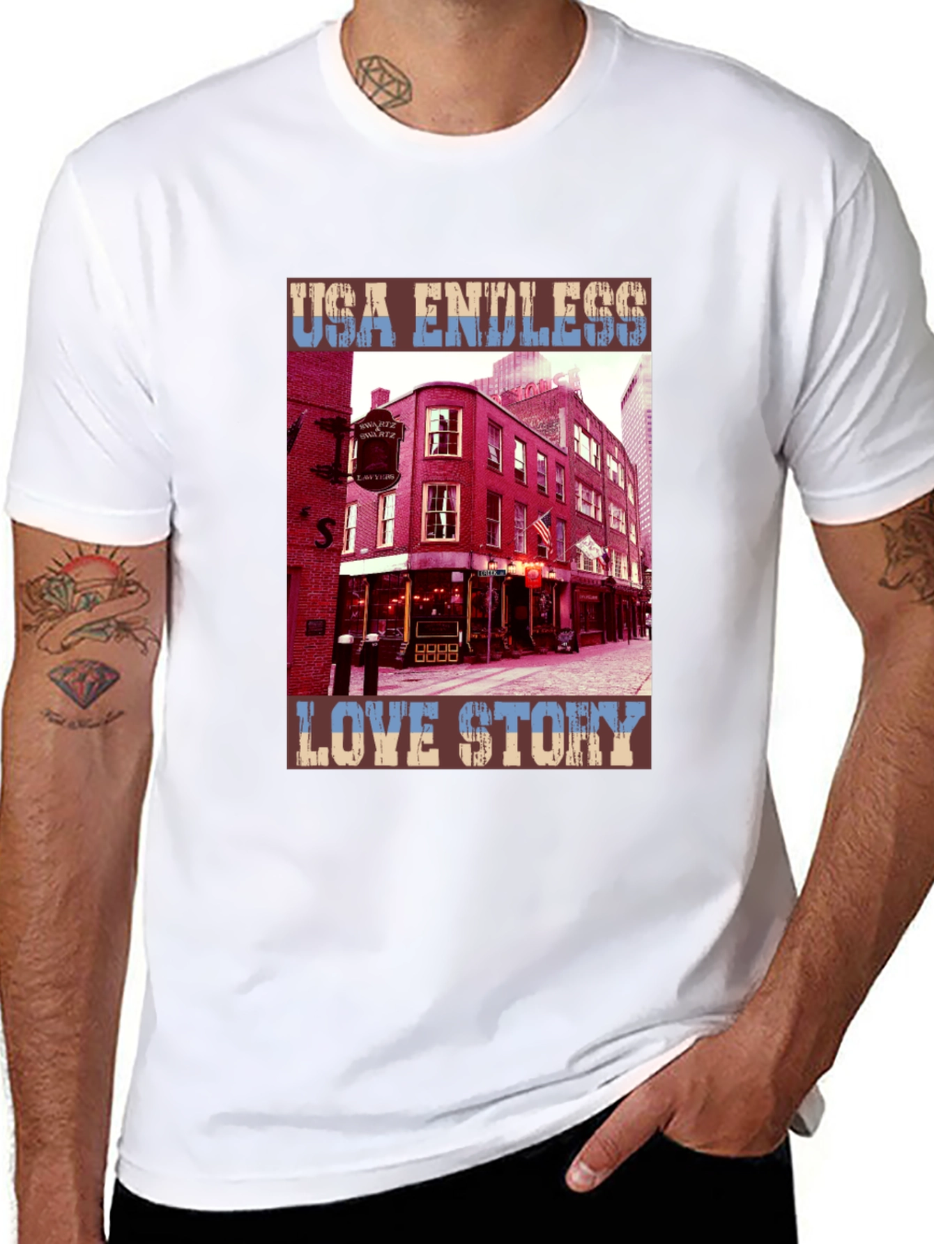 USA Endless Love Story Graphic Tee